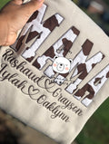 Mama Cow Appliqué Sweatshirt