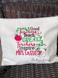Teacher Personalized Mini Bags