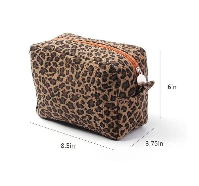 Cheetah Cosmetic Bag