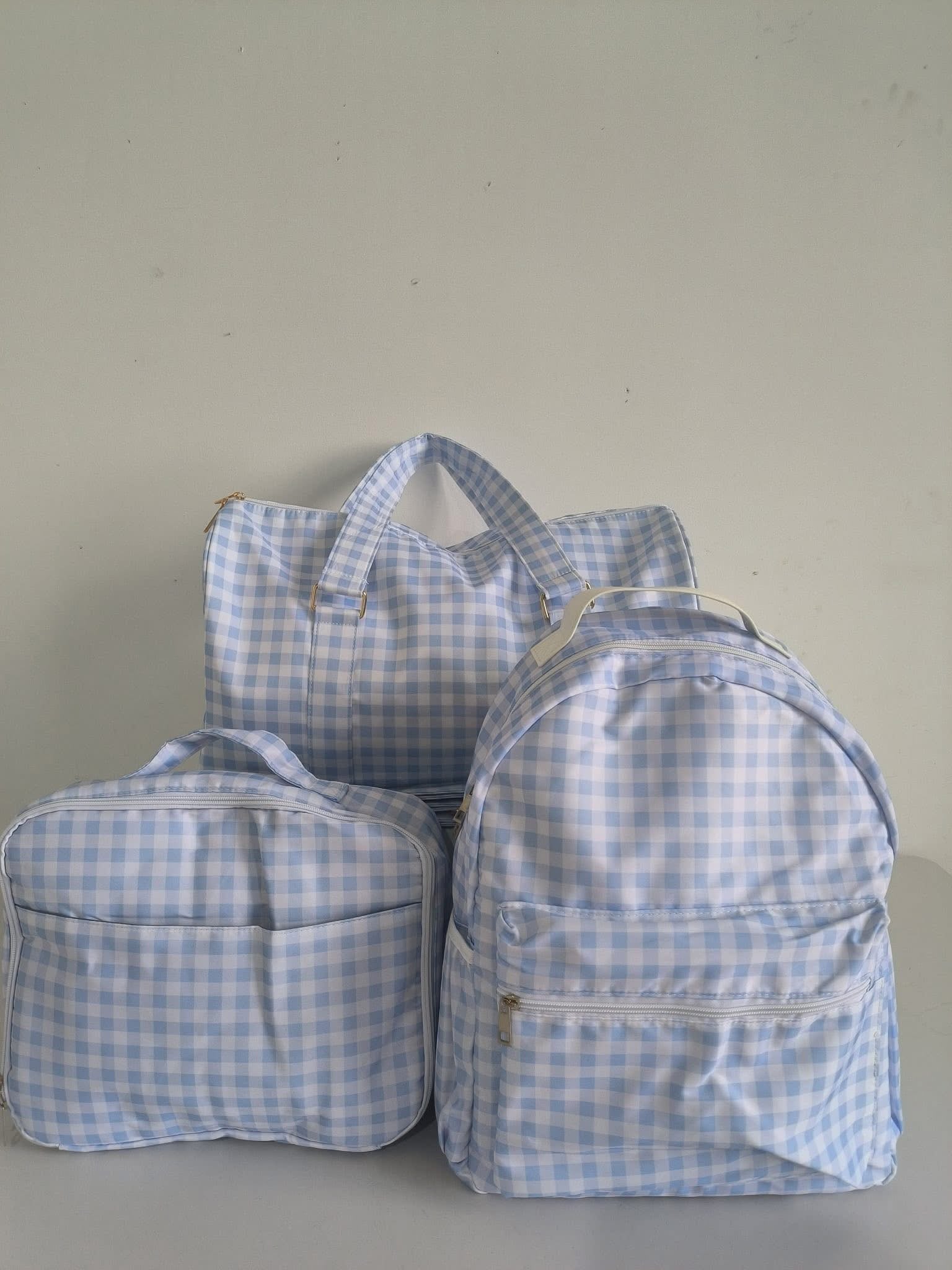 Gingham Duffle Bags
