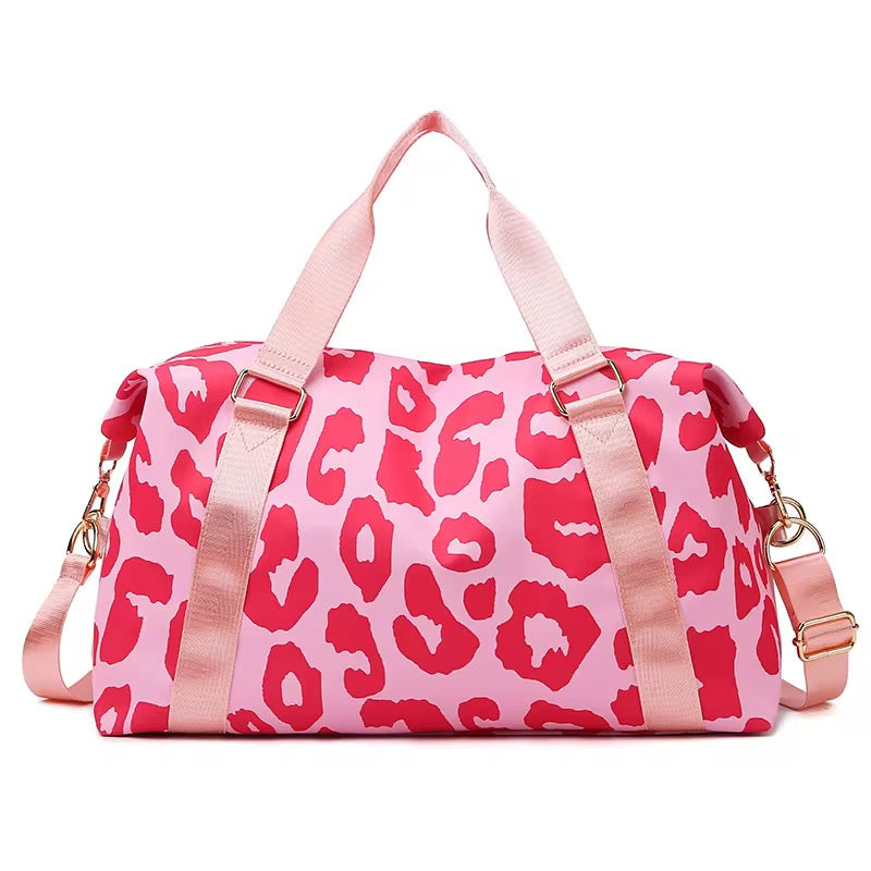 Leopard Print Duffel Bag