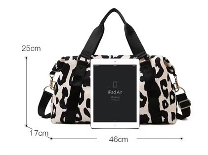 Leopard Print Duffel Bag