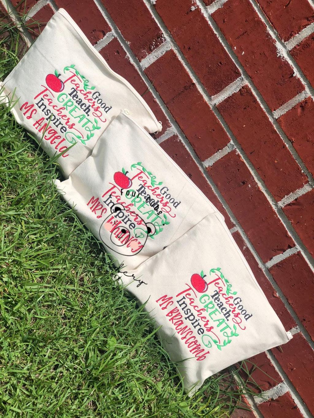 Teacher Personalized Mini Bags