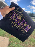 Trojan Mom Sweatshirt Embroidered