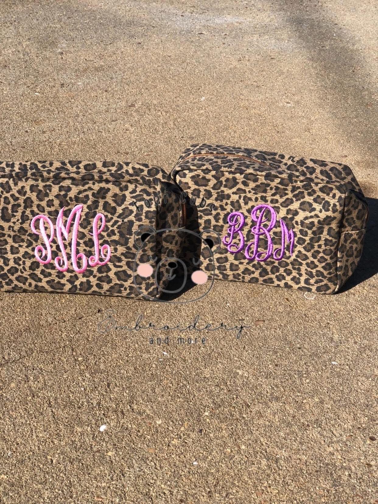 Cheetah Cosmetic Bag