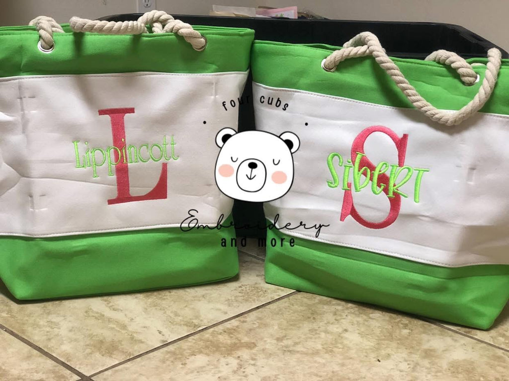 Two Tone Tote Bag