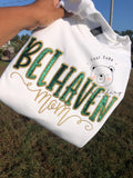 Sports Mom Velvet Appliqué Crewnecks